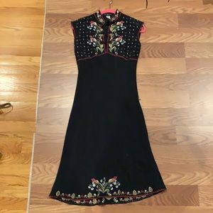 Floral cheongsam dress